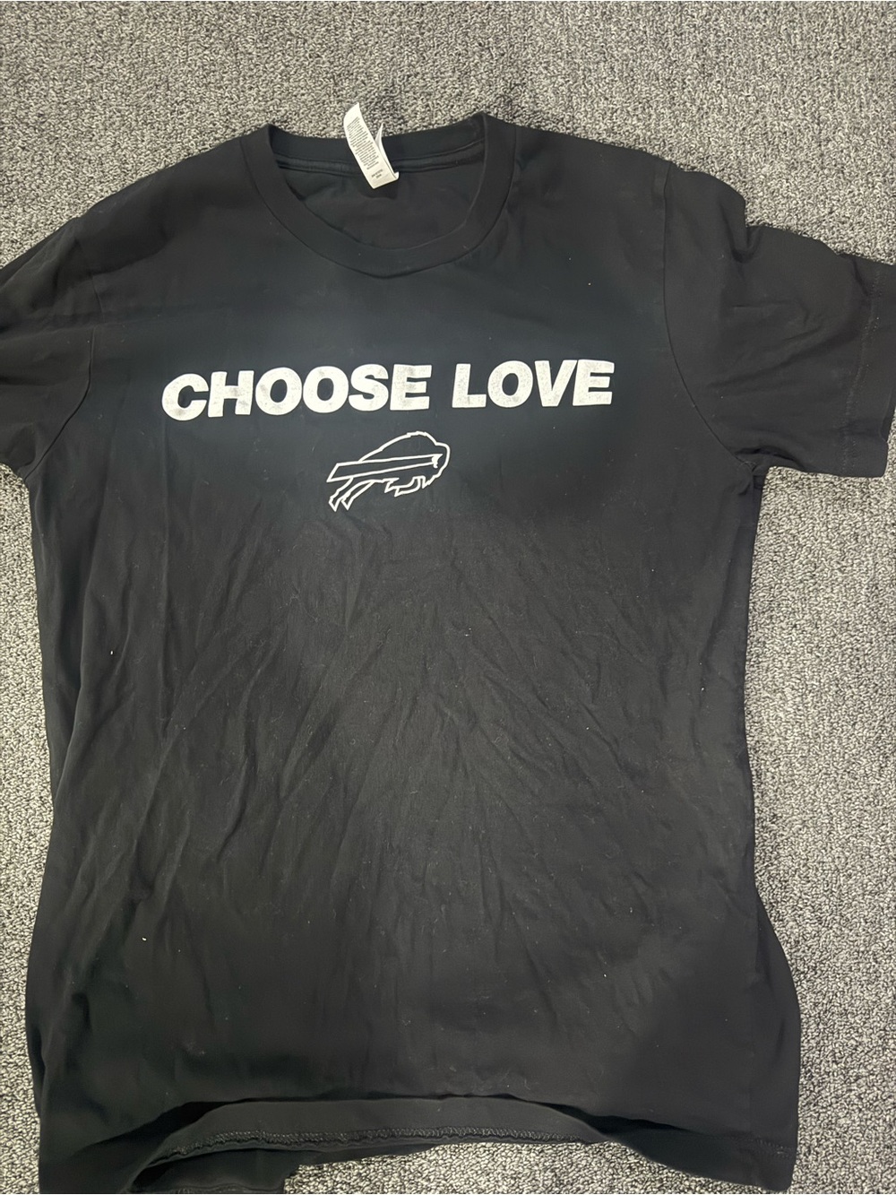 Choose Love Black Graphic Tee - Men's Casual T-Shirt medium